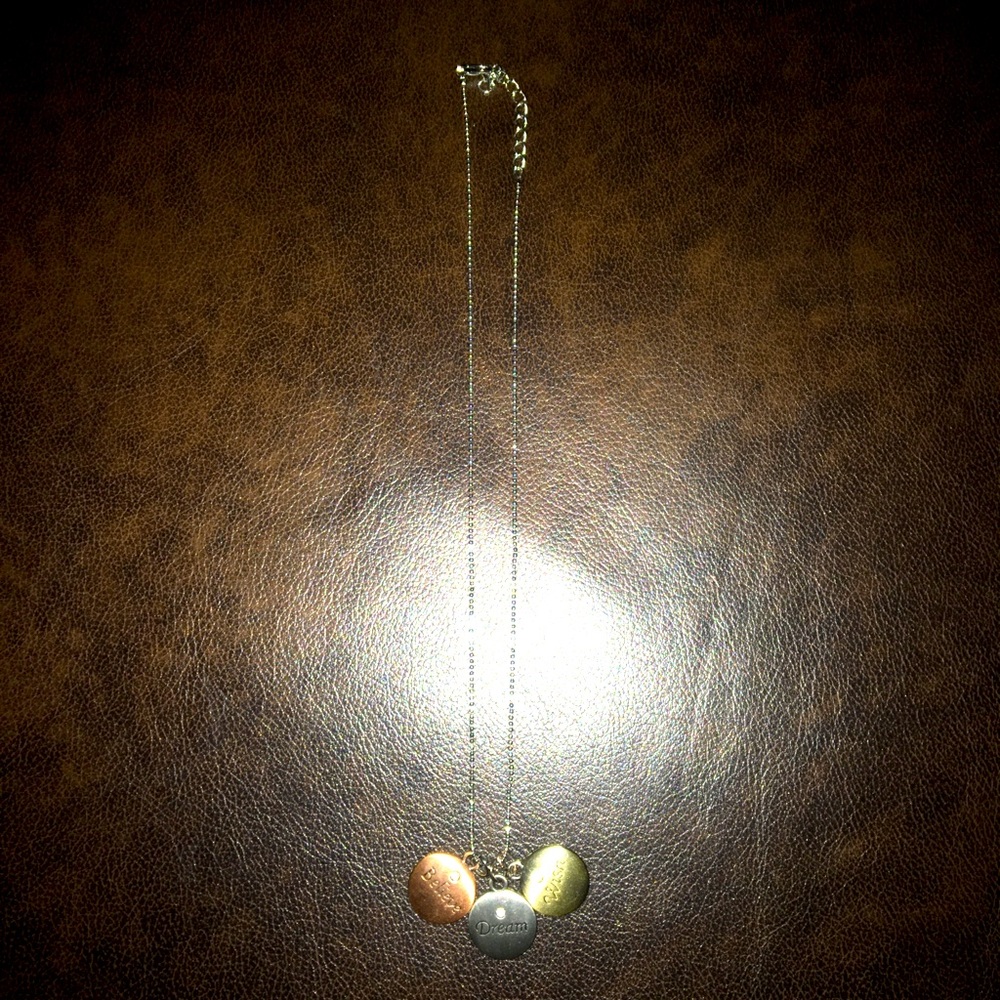 Costume Jewelry wish,believe,dream necklace
